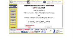 Desktop Screenshot of gsp2008.cmpw-pan.edu.pl